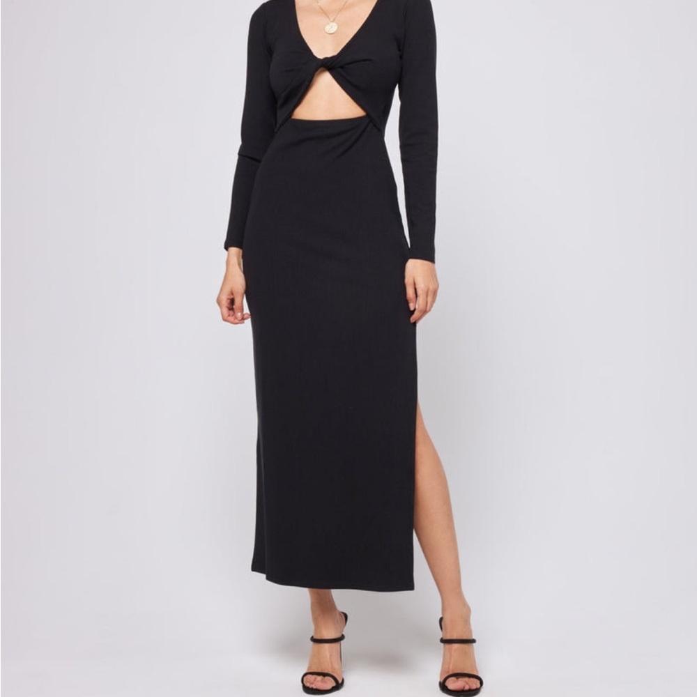 Women’s L*Space Black “Hayden” Long Sleeve Dress